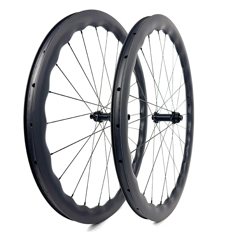 CHASE 45 AERO SL Aero 700C Road Bike Front Disc Brake Carbon Wheelset Angle