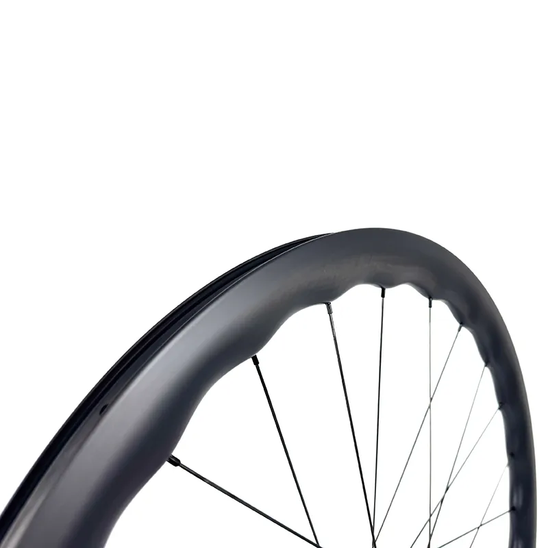 CHASE 45 AERO SL Aero 700C Road Bike Front Disc Brake Carbon Wheelset Rim View